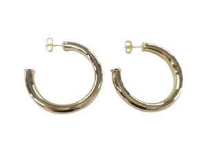 Shiney Gold Chantal Hoop Earrings - Sheila Fajl