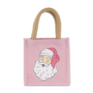 Pink Santa Petite Gift Bag