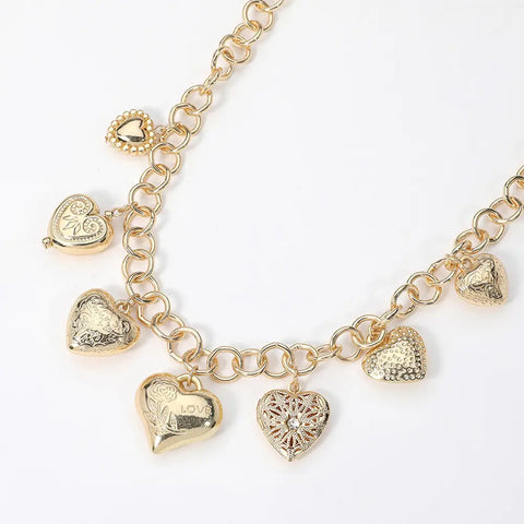 Design Heart Locket Necklace