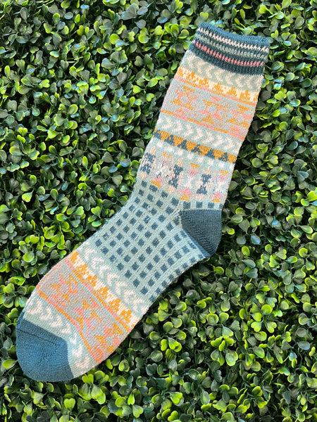 Printed Wool Socks