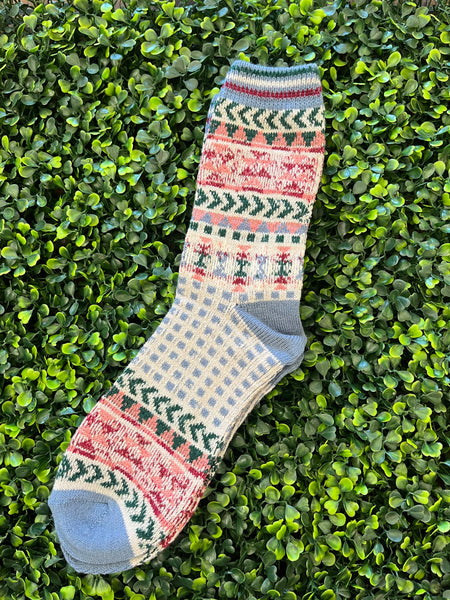 Printed Wool Socks