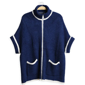 Cozy Up Kimono - Navy