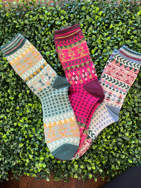 Printed Wool Socks