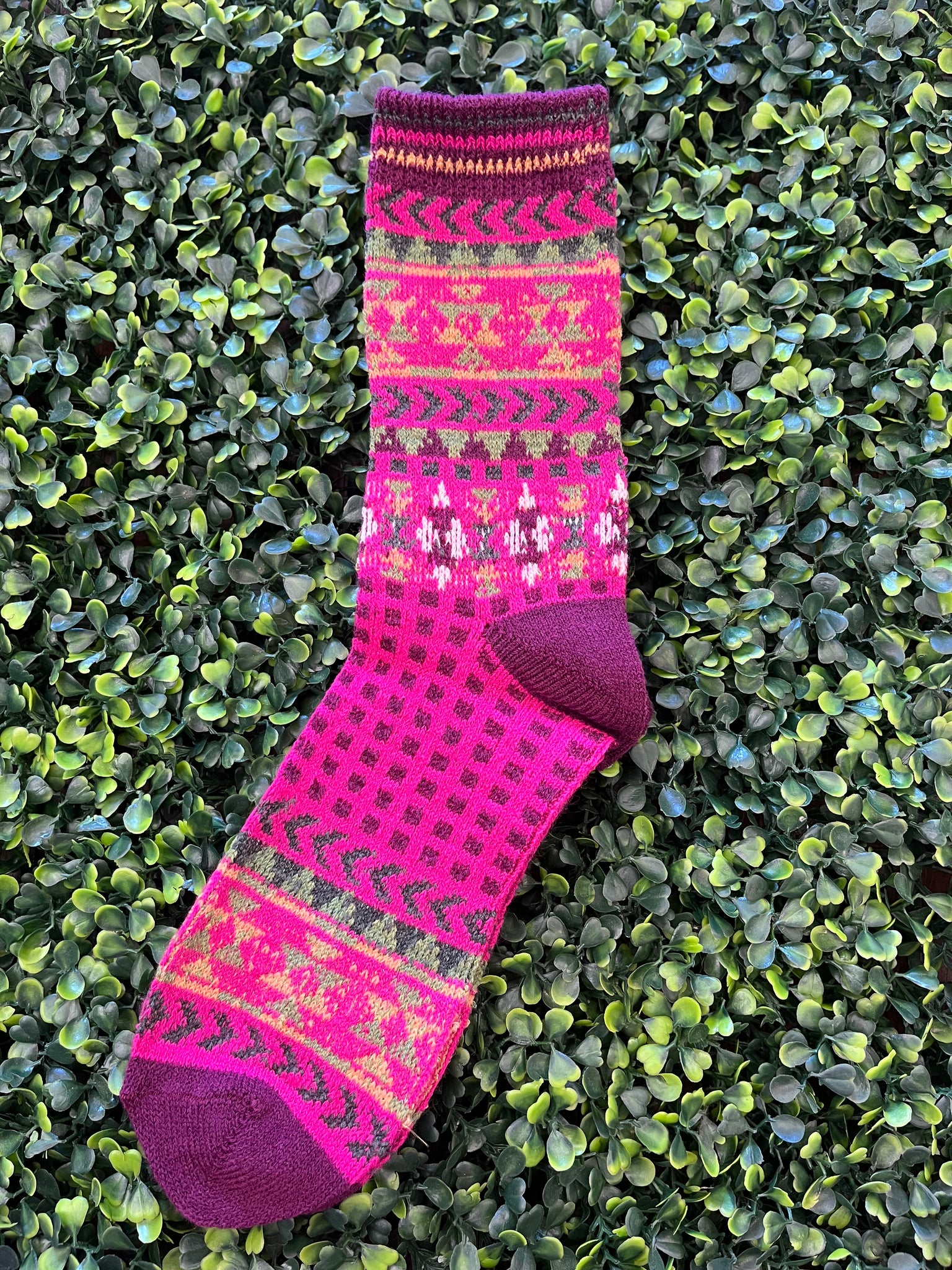 Printed Wool Socks