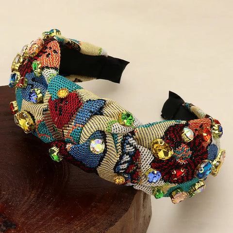 Stone Cluster Embellished Headband