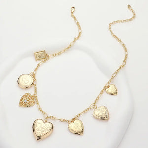 Heart Locket Charm Necklace