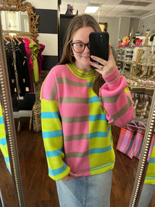 Cuddle Up Striped Sweater