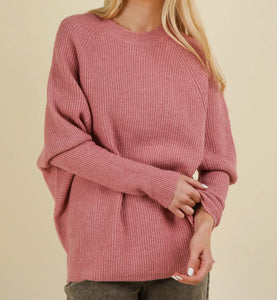 Best Day Sweater Top -Pink