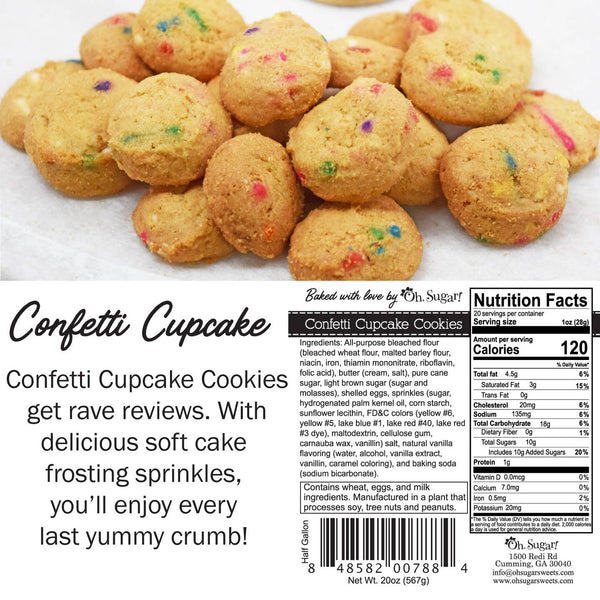 Christmas Confetti Cookies - Half Gallon