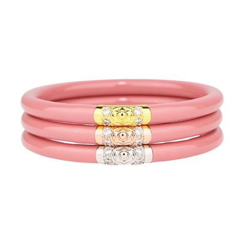 Three King BuDhaGirl Bangles - Blush