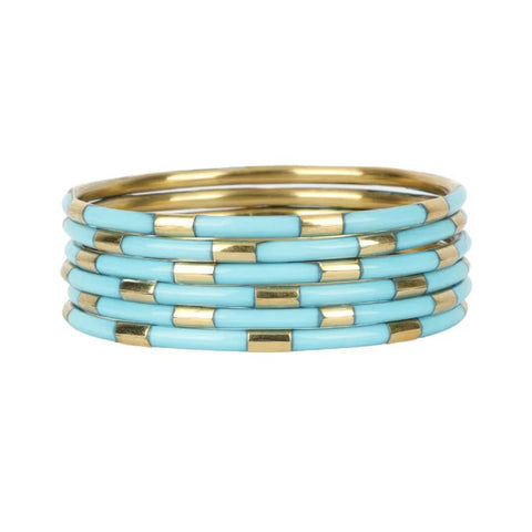 Turquoise Veda BuDhaGirl Bangles