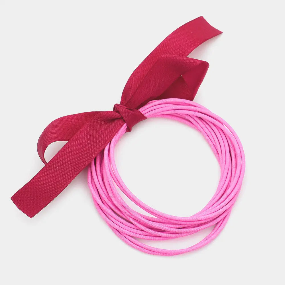 Guitar String Stretch Bracelet - Pink