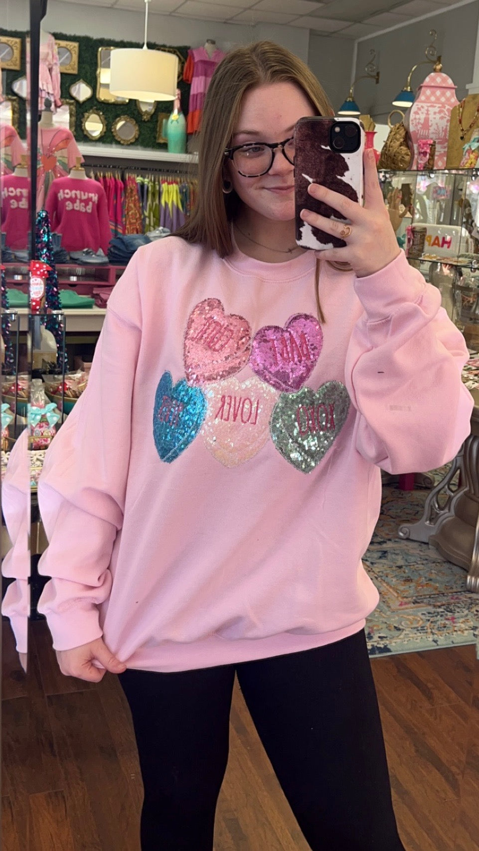 Conversation Hearts Sweatshirt