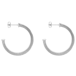 Sheila Fajl Elise Hoop - Brushed Silver