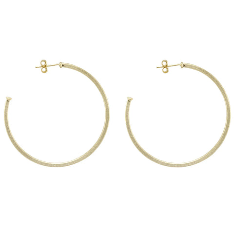 Sheila Fajl Perfect Hoops - Brushed Gold