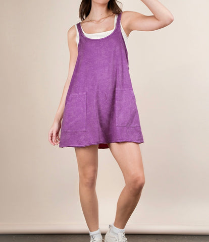 Running Errands Romper - Purple