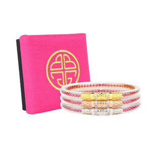 Three Queens BudhaGirl Bangles - Epic Pink