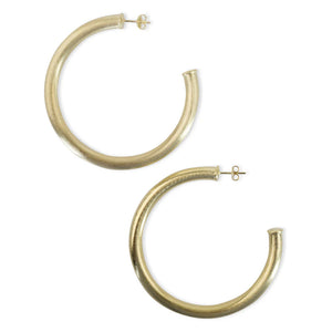 Sheila Fajl Arlene Hoops - Brushed Gold