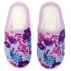 Blooming Flower Slippers - Purple