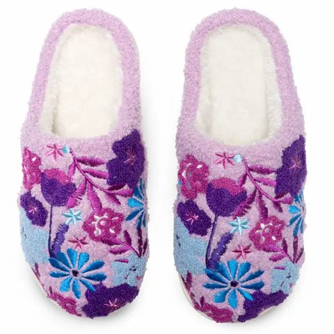 Blooming Flower Slippers - Purple