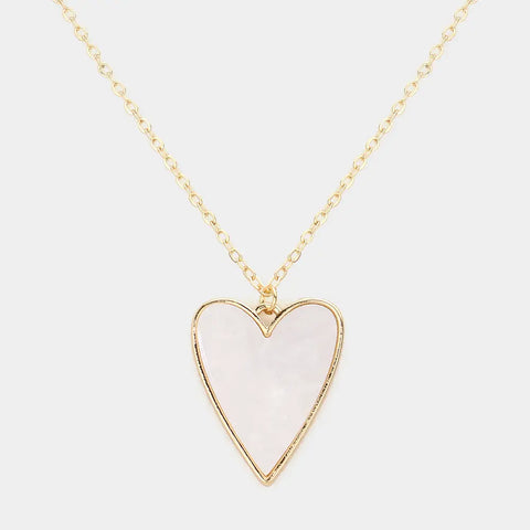 Pearl Heart Necklace